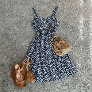 Old Navy Blue Floral Dress
